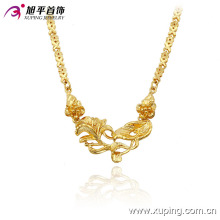 Fashion Xuping Elegant 24k Gold-Plated Necklaces with Flower in Environmental Copper 42711